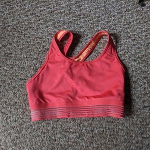 Orange Nike Dri-Fit sports bra (size small)